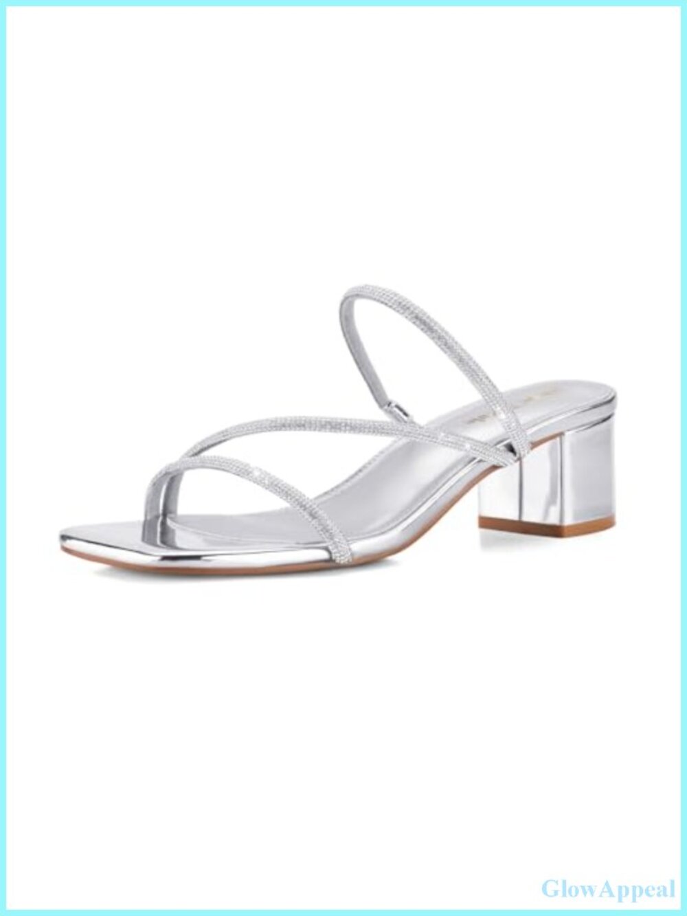 Shoe'N Tale Strappy Heels Women's Chunky Block Heel Mules